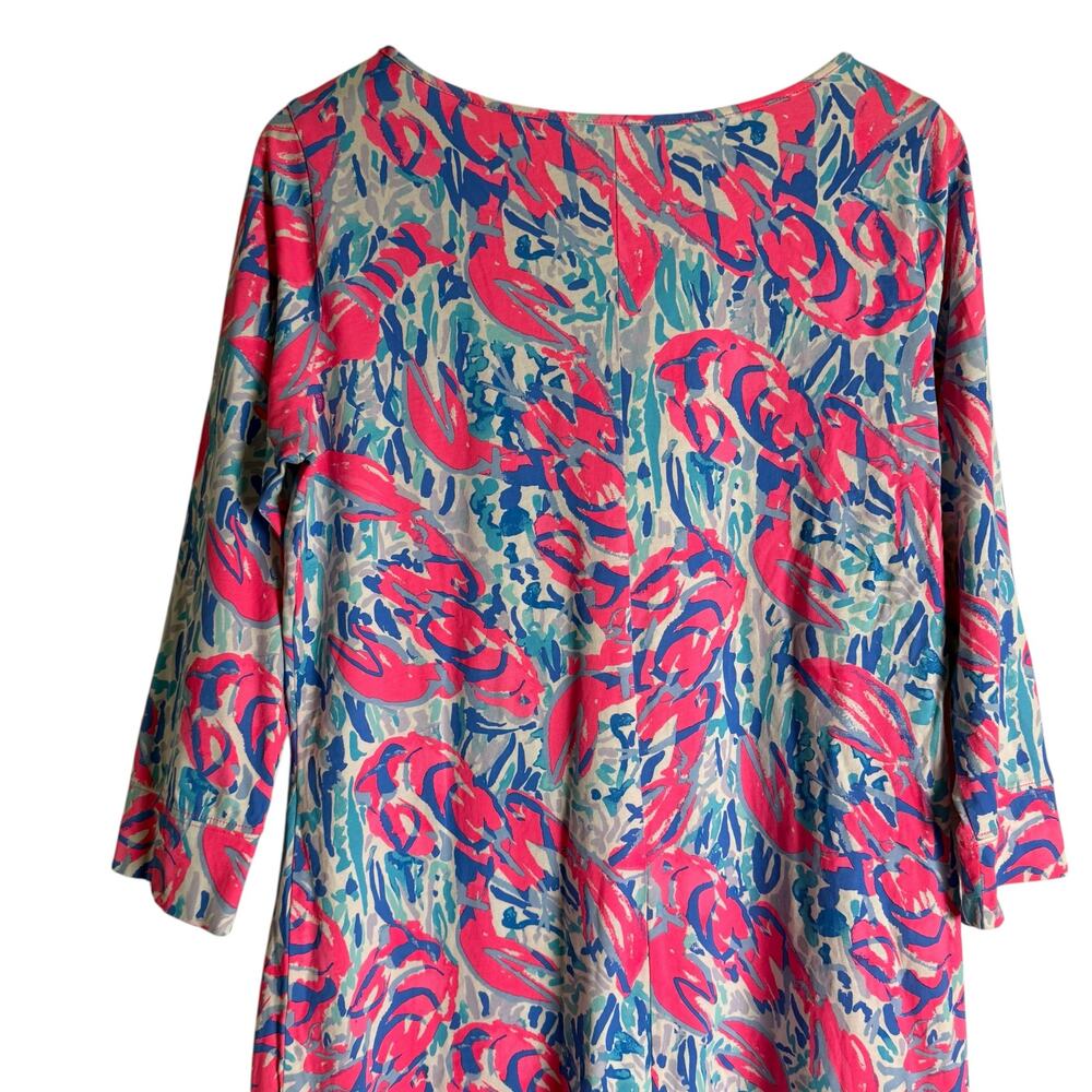 Lilly Pulitzer Marlowe Boatneck T-Shirt Shift Mini Dress  Large - Picture 7 of 9